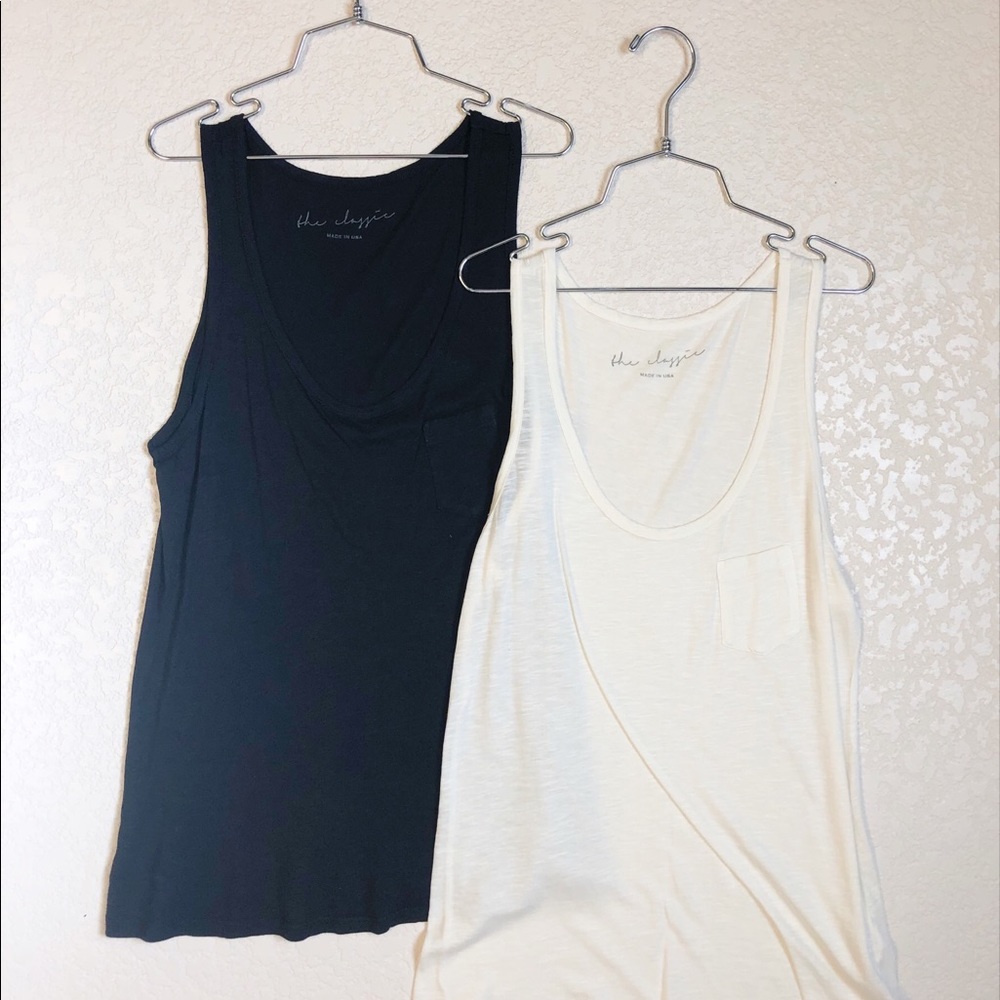 Black tank top